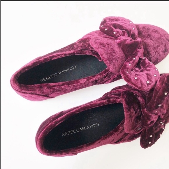 Rebecca Minkoff Stacey Velvet Slip Ons Sneakers - Picture 4 of 7